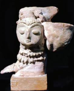 A terracotta figurine